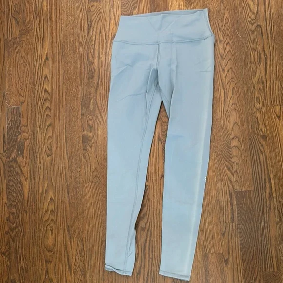 ALO Yoga | Pants & Jumpsuits | Alo Yoga Blue Leggings High Waist Stretchy Athletic  Wear | Poshmark